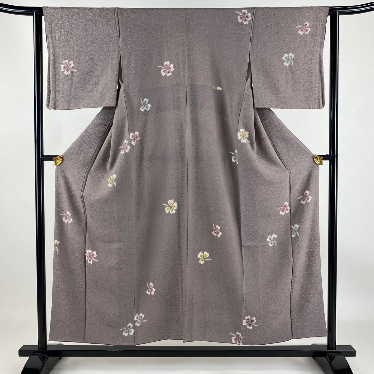 美品 小紋 総絞り 鹿の子 すみれ色 身丈157.5cm 裄丈64.0cm 正絹 楽天市場】鹿の子絞り 着物 格の通販