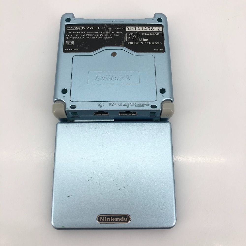 05w15789T GBASP ゲームボーイアドバンスSP 本体 箱あり パールブルー 内箱 動作 済み ゲームハード 品