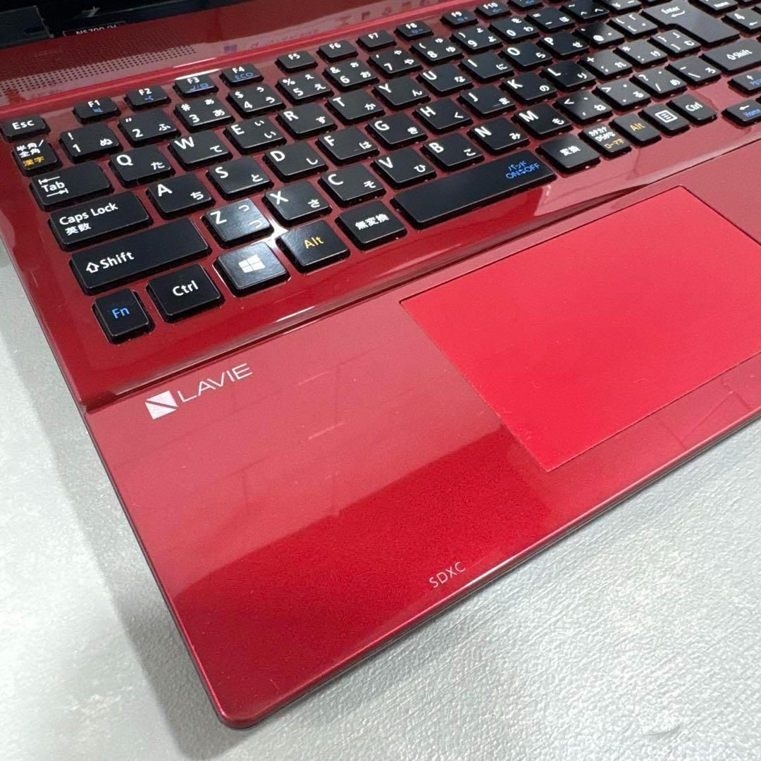 【極上】NECクリスタルレッド☘7世代i7メモリ16GB☘️新品SSD512 極上】NECクリスタルレッド☘7世代i7メモリ16GB☘️新品SSD512 - メルカリ