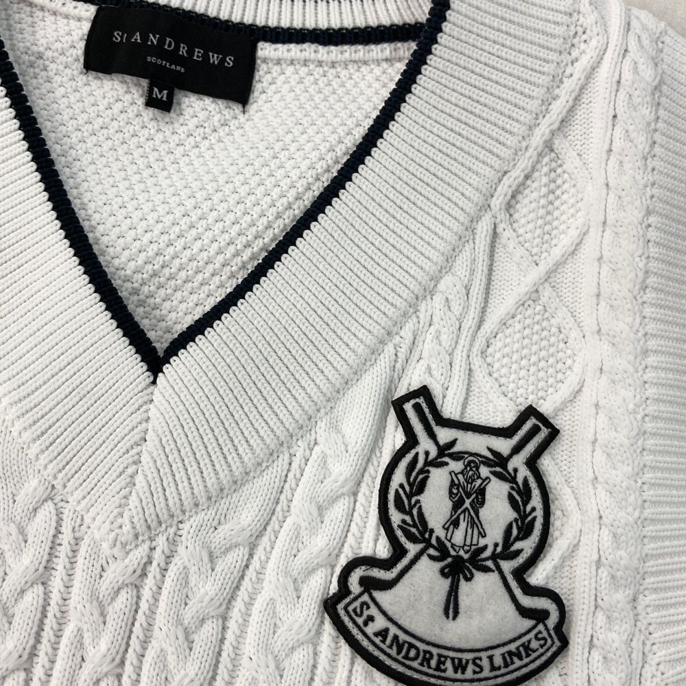 セントアンドリュースレディースニットベストネイビー セントアンドリュースレディースニットベストネイビー ST