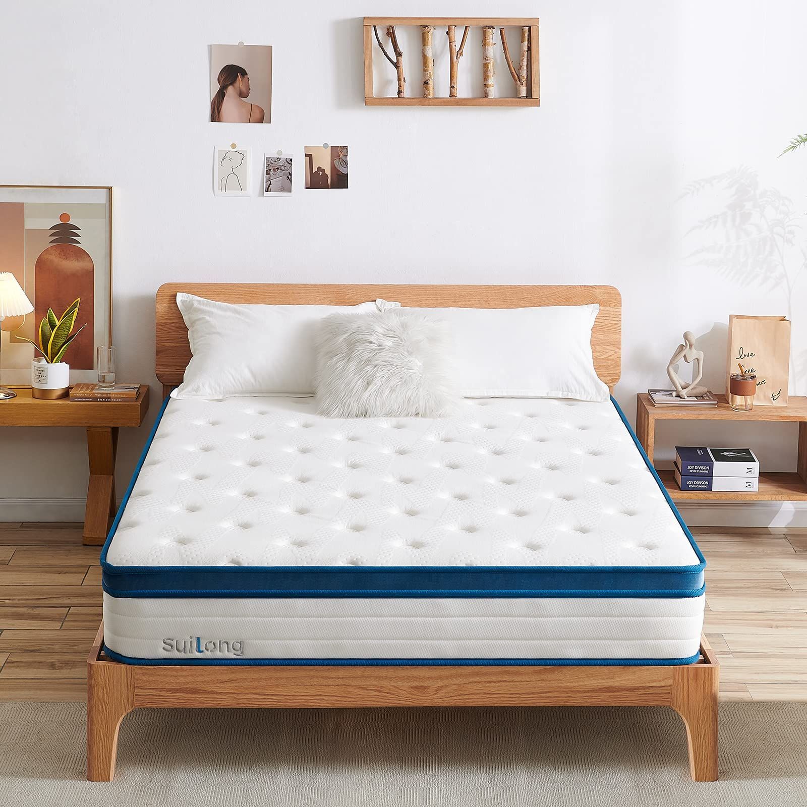 ベッドマットレスシングル高反反発極厚25CMポケットコイル体圧分散通気