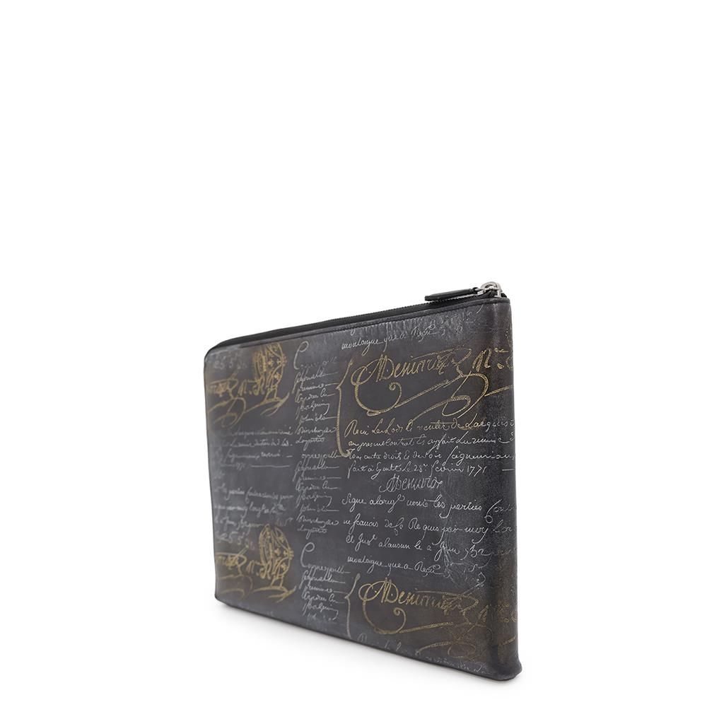 ベルルッティ クラッチバッグ カリグラフィ ゴールド・プラチナ  