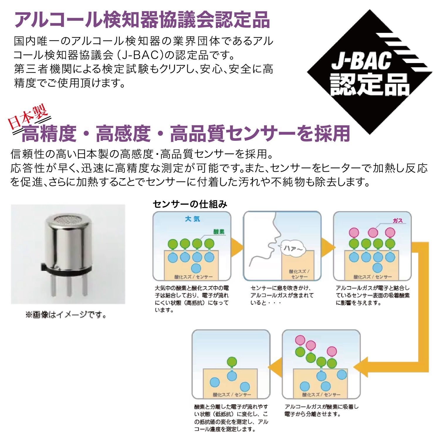 KENWOOD アルコール検知器協議会認定品 アルコール チェッカー CAX