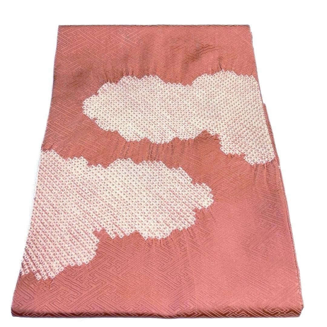 平和屋着物＊夏物 八寸名古屋帯 草葉文 金糸 DABA0053cm