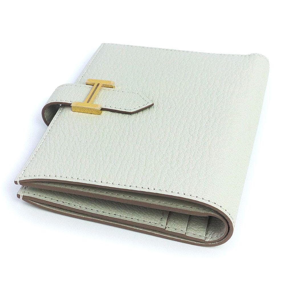 エルメス ベアン コンパクト 二つ折り財布 シェブル シェーブルミ  