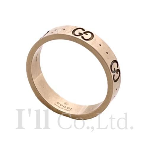 GUCCI グッチ アイコン リング 660070 750WG #13 ブランドジュエリー アクセサリー 指輪 13号 スリム GGモチーフ  インターロッキングG ICON K18WG Au750 18金 K18ホワイトゴールド【中古】【65897】 - メルカリ