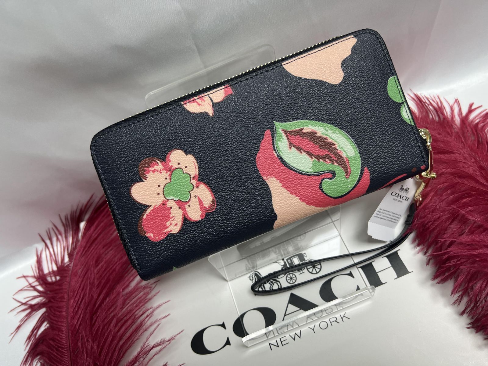 COACH 財布 コーチ 長財布 アコーディオン ジップ ウォレット ラウンド