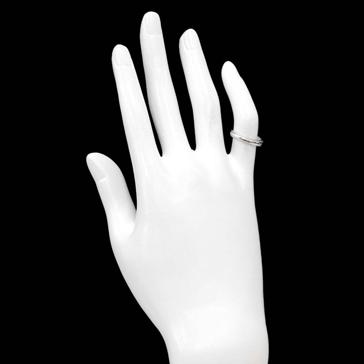 ティファニー TIFFANY&Co. ミルグレイン バンド 6号 リング 幅