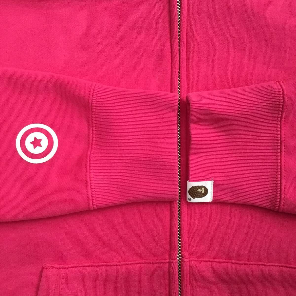 1st camo yellow × Pink シャーク パーカー Mサイズ a bathing ape 