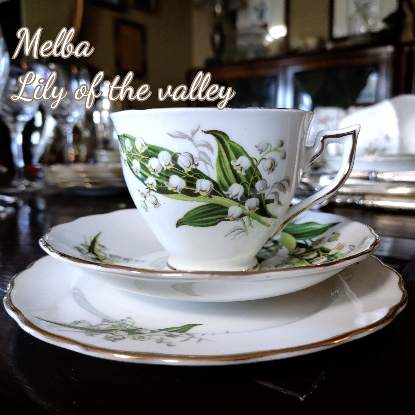 メルバ/すずらん/カップ&ソーサー /プレート/トリオセット / Melba/Lily of valley/cup&saucer/plate/TRIO  SET - メルカリ