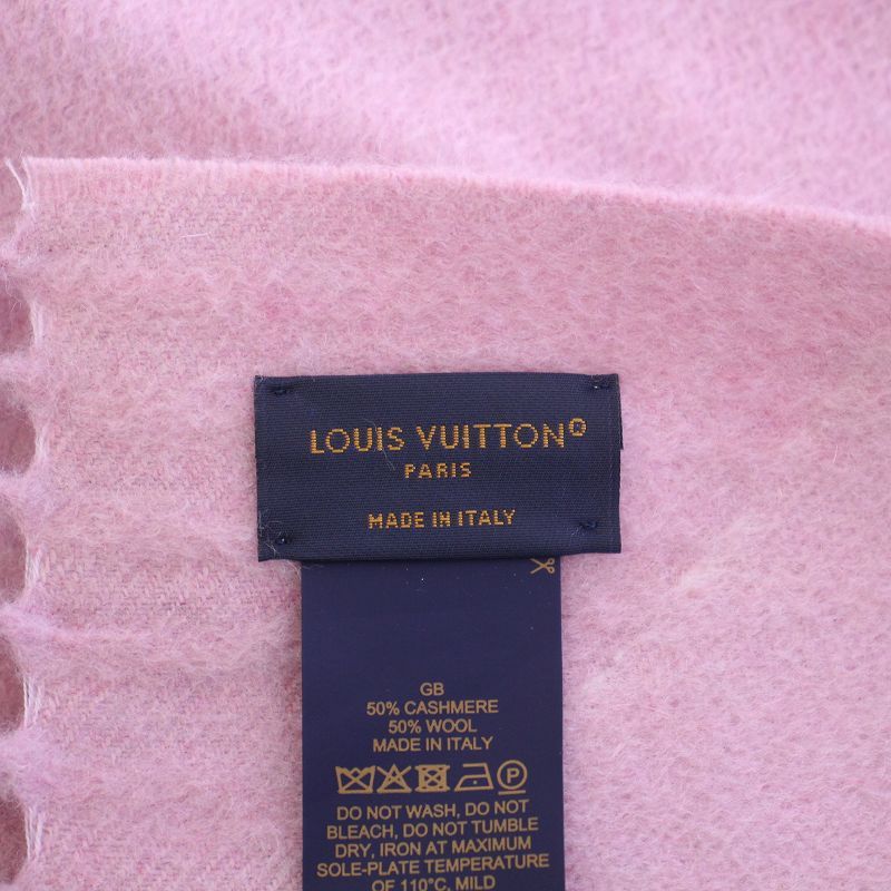 【楽天市場】ルイヴィトン【Louis Vuitton】401910 モノグラム ショール ピンク系 大判ストール シルク60％ ウール40％ ひざ掛け  マフラー 秋冬向き ジャガード イタリア製 : かんてい局 亀有店