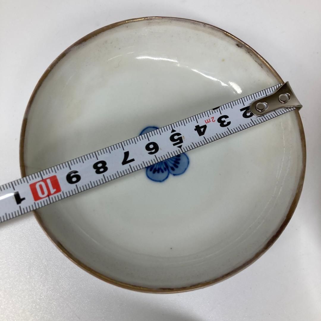 中国清朝時代　清渡小皿・鉢　東さ7-0104① 中国清朝時代 清渡小皿・鉢 東さ7-0104①