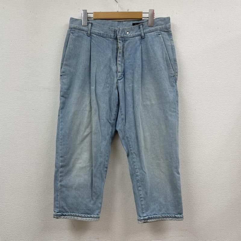 my beautiful landlet マイビューティフルランドレット パンツ デニム、ジーンズ ウォッシュ加工 ワイド デニム パンツ ジーパン ジップフライ