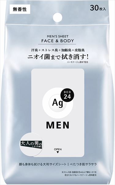 まとめ買い-36点セット エージー２４メン メンズシート フェイス＆ボディ 無香性 ファイントゥデイ