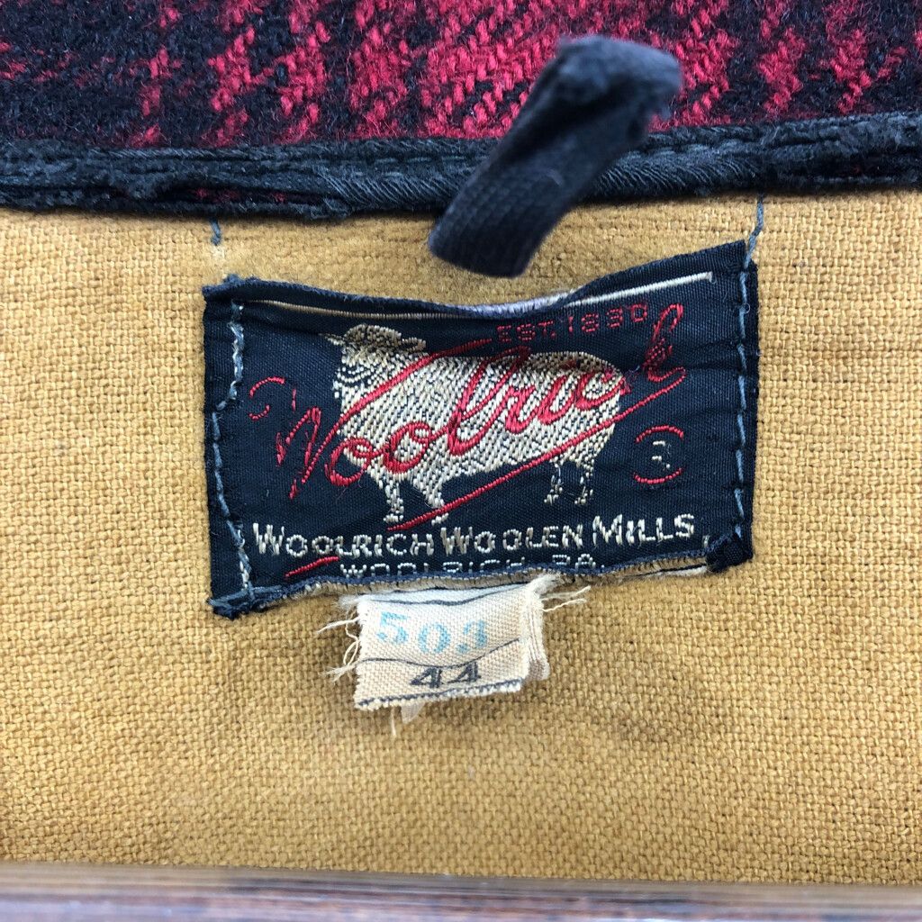 50年代 USA製 WOOLRICH ウールリッチ ウール マッキーノ