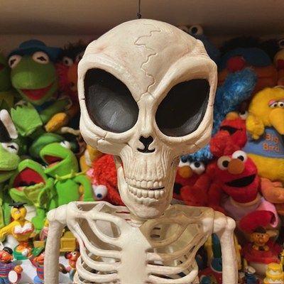 Halloween ハロウィン ディスプレイ ALIEN skeleton エイリアン スケルトン ドクロ 人形 フィギュア ぬいぐるみ 92センチ