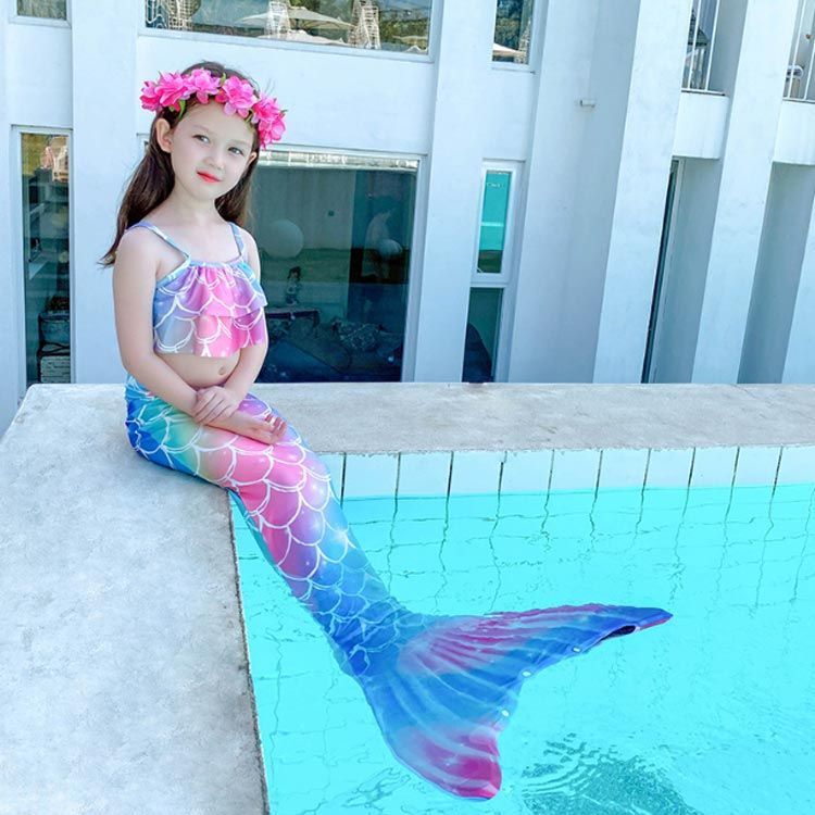 マーメイド 人魚 垂れ下がっ 水着 ビキニ 長袖タイプ 100cm