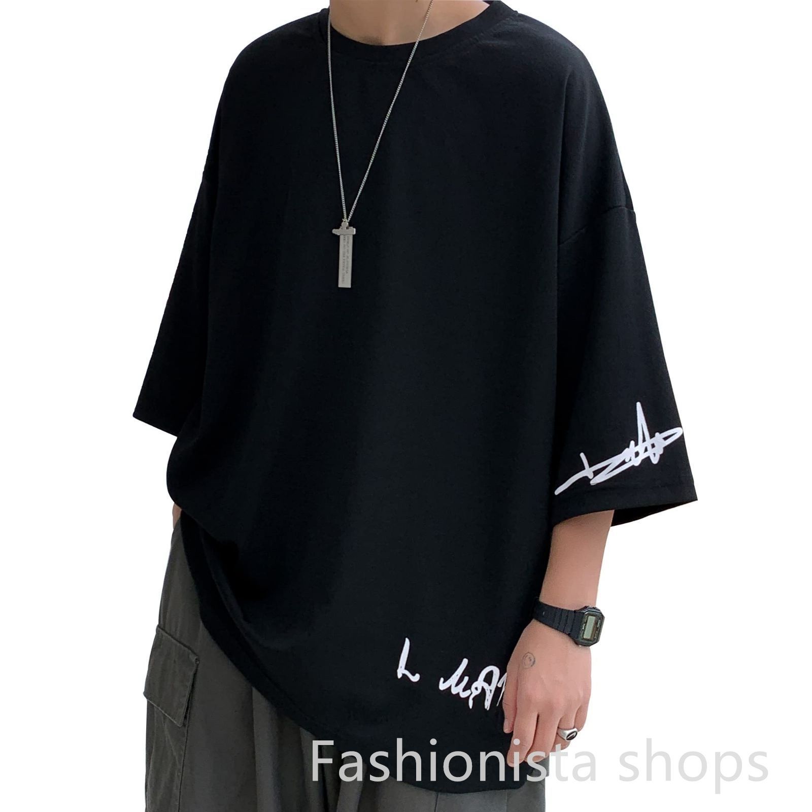 【新品未使用】夏服 メンズ tシャツ メンズ半袖七分袖 大きいサイズ無地速乾性 柔らかい 軽い ファッション 服 メンズcp244