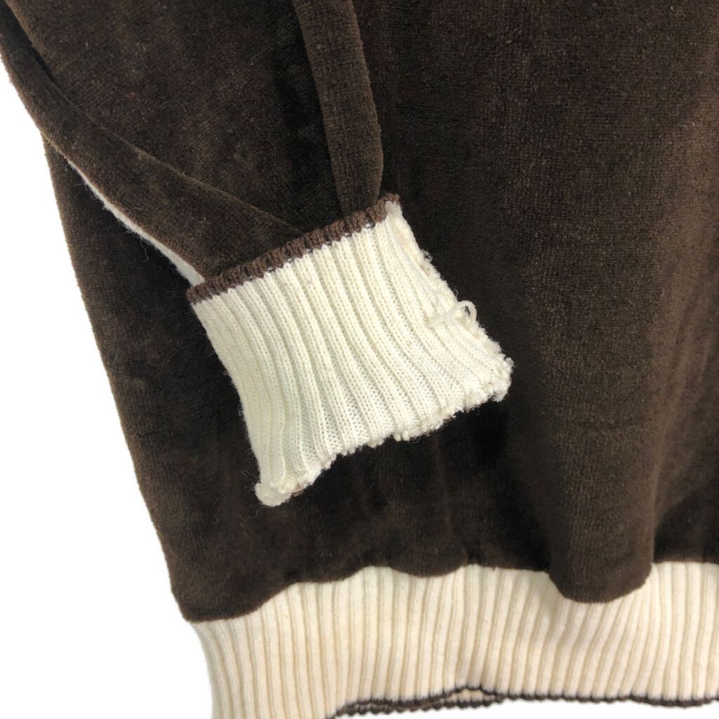 80年代 Sears シアーズ KINGS ROAD ベロア Vネックセーター