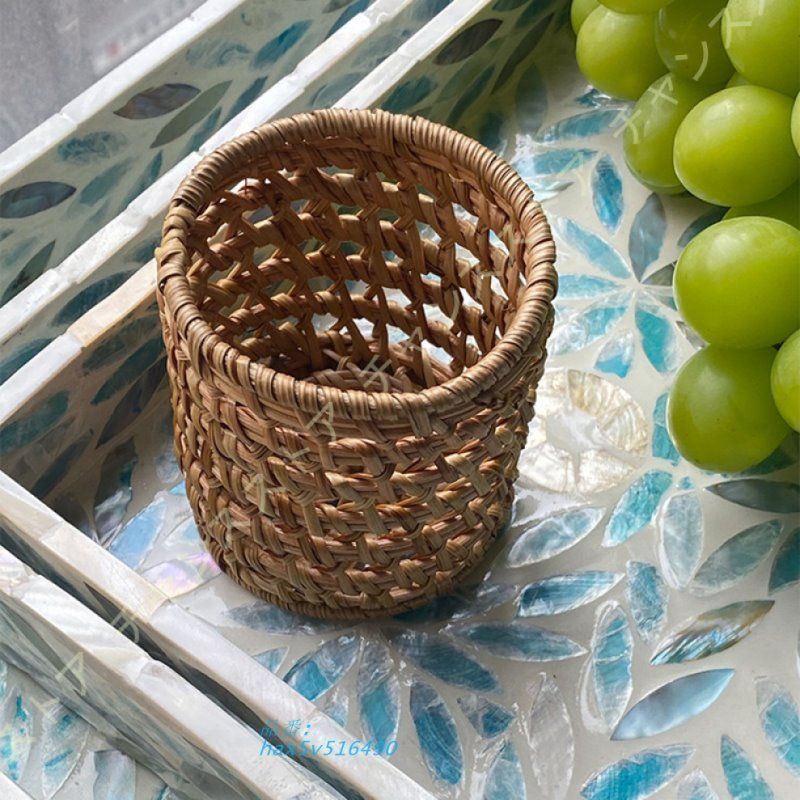 アタ製コンポート 収納トレー トレイ バスケット アジアン雑貨 最大2000円クーポン アタ製コンポート Sサイズ トレー