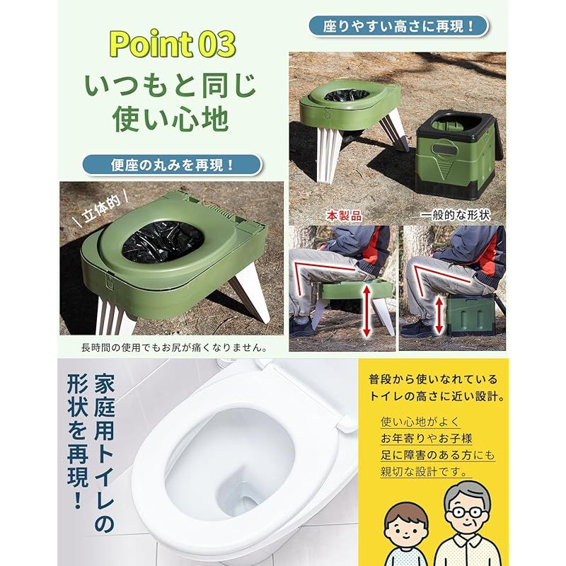 トイレキット付属 簡易トイレ
