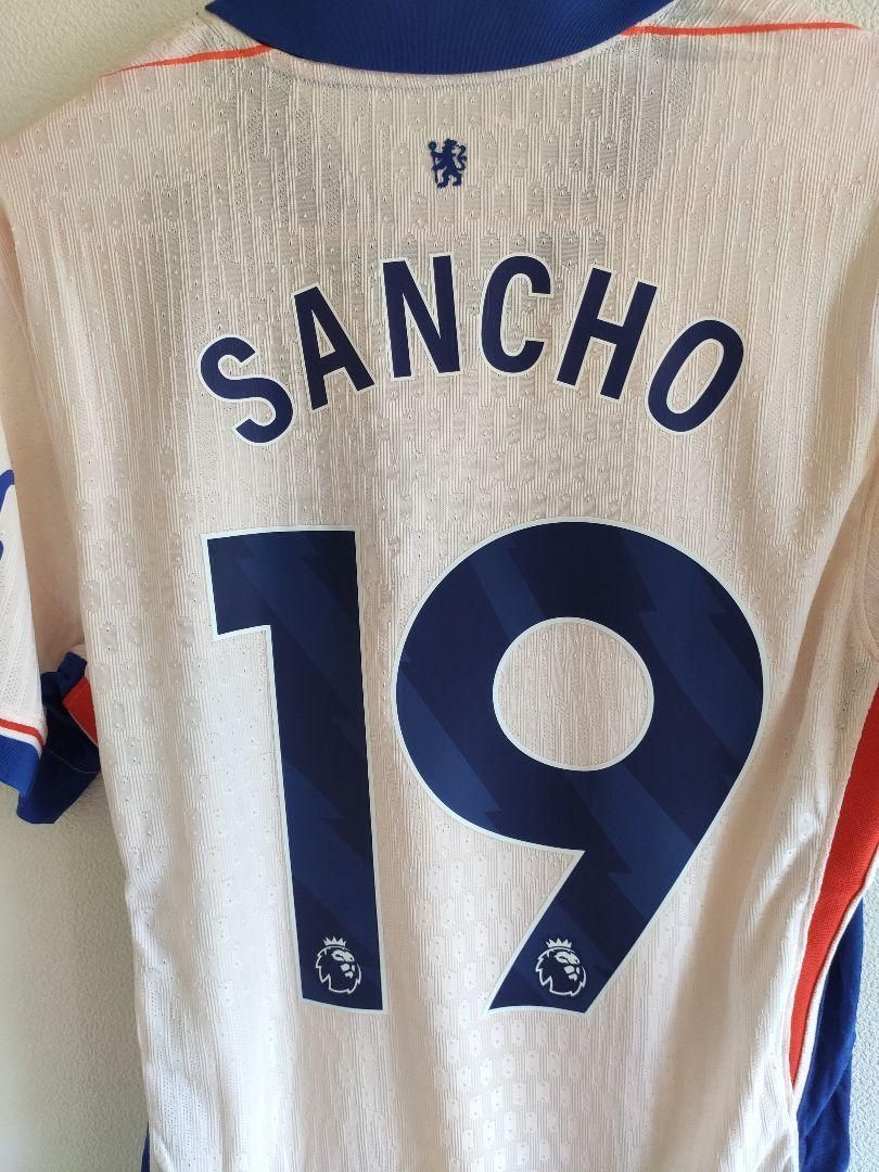 チェルシー ホーム スタジアム ユニフォーム 2024-25 - キッズ Sancho 19 プリント