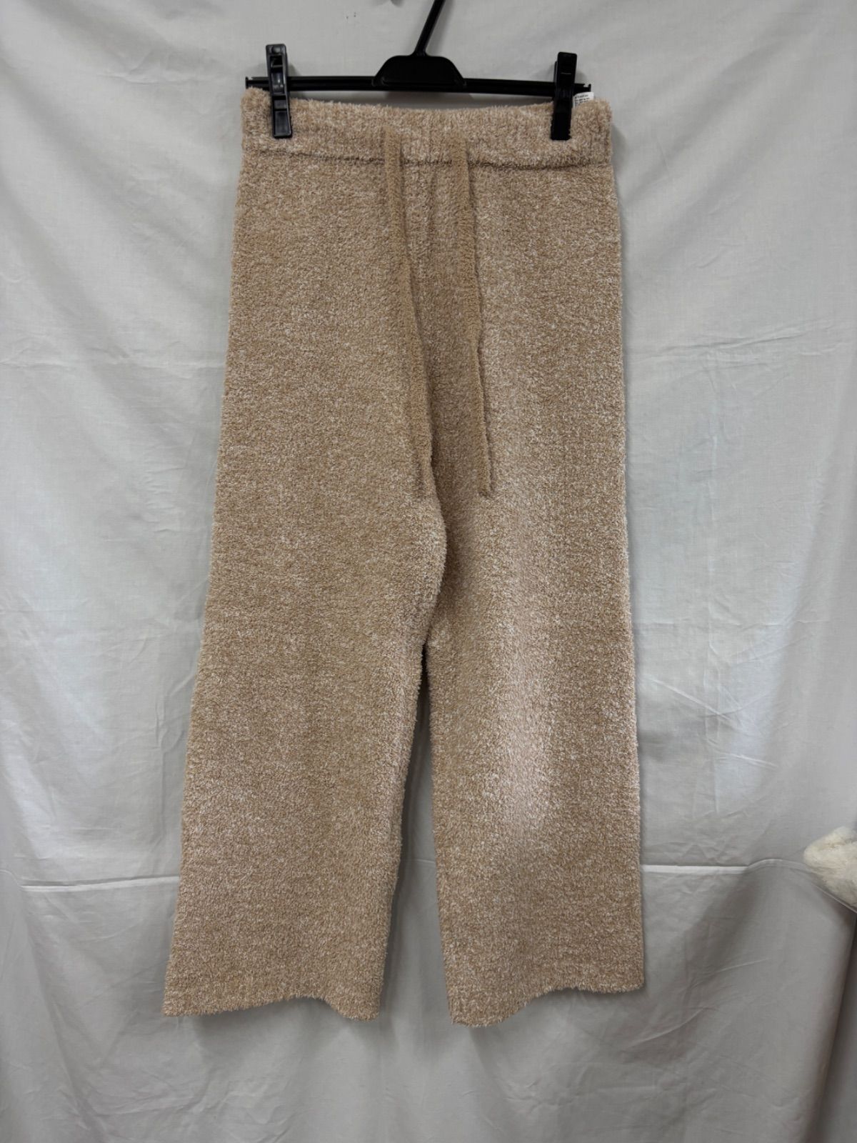 パウダーメランジベアジャガードプルオーバー-ロングパンツSET