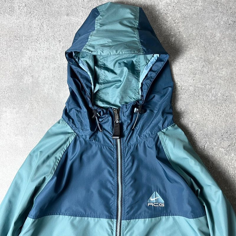 【極美品❗️】90s vintage ナイキacg マウンテンパーカー　L NIKE - 90s- NIKE ACG マウンテンパーカー L ブルー×ブラックの