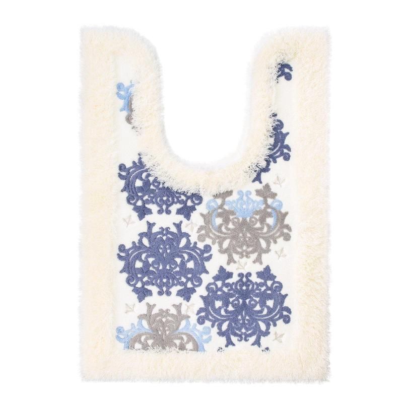 DaiDo ドレスリーフ2 トイレマット耳長 ホワイト 100x70cm
