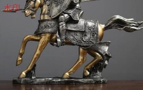 北欧 騎士 馬 置物 レトロ インテリア 馬 オブジェ 工芸品