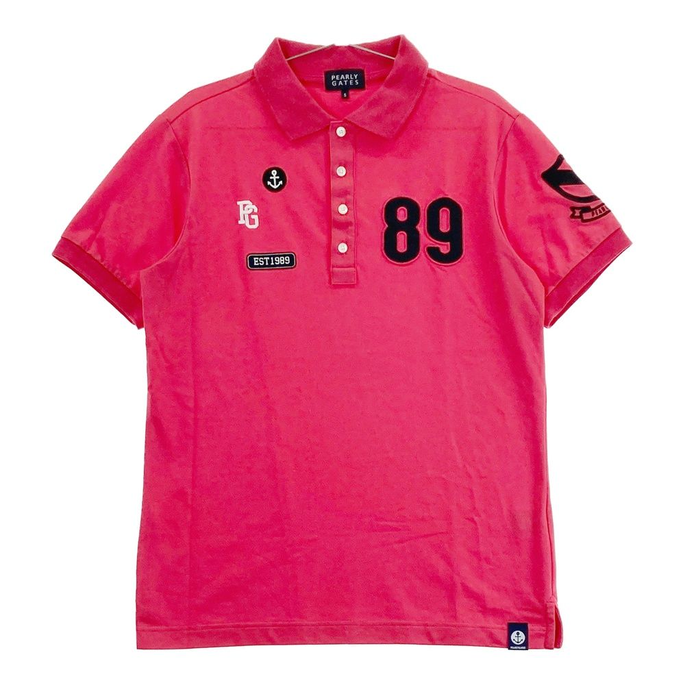 PEARLY GATES ポロシャツ サイズ4 レッド パーリーゲイツ ポロシャツ