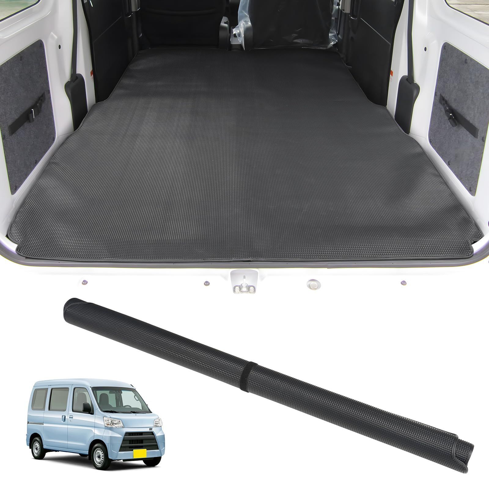 新品 CEMOFE ハイゼットカーゴ ラゲッジマット 旧型 一体型マット ハイゼットカーゴ ピクシスバン サンバーバン 荷台マット 防水 耐摩擦 耐汚れ 収納便利 旧型 ハイゼットカーゴ