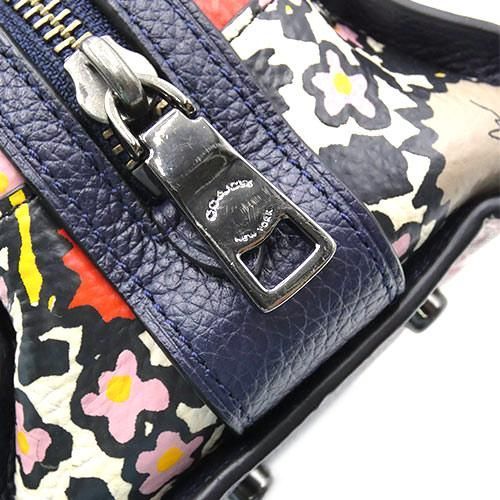 コーチ バッグ COACH レザー 2WAY ハンドバッグ マーサー サッチェル24 フローラル プリント ブルーグリーンxマルチ 57703  OJ10218