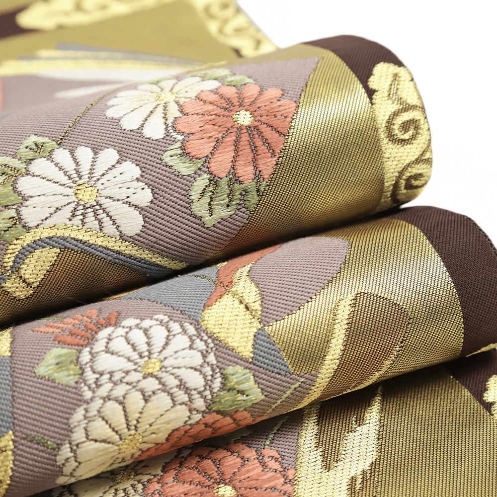 O0731 美品 逸品 明綴れ セミフォーマル 正絹 袋帯 O0731 美品 逸品 明綴れ セミフォーマル 正絹 袋帯
