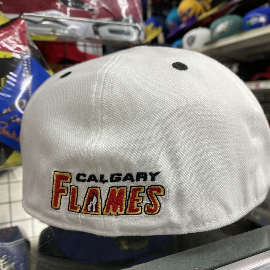 7.3/8】 Reebok リーボック Flames カルガリー フレームス NHL 