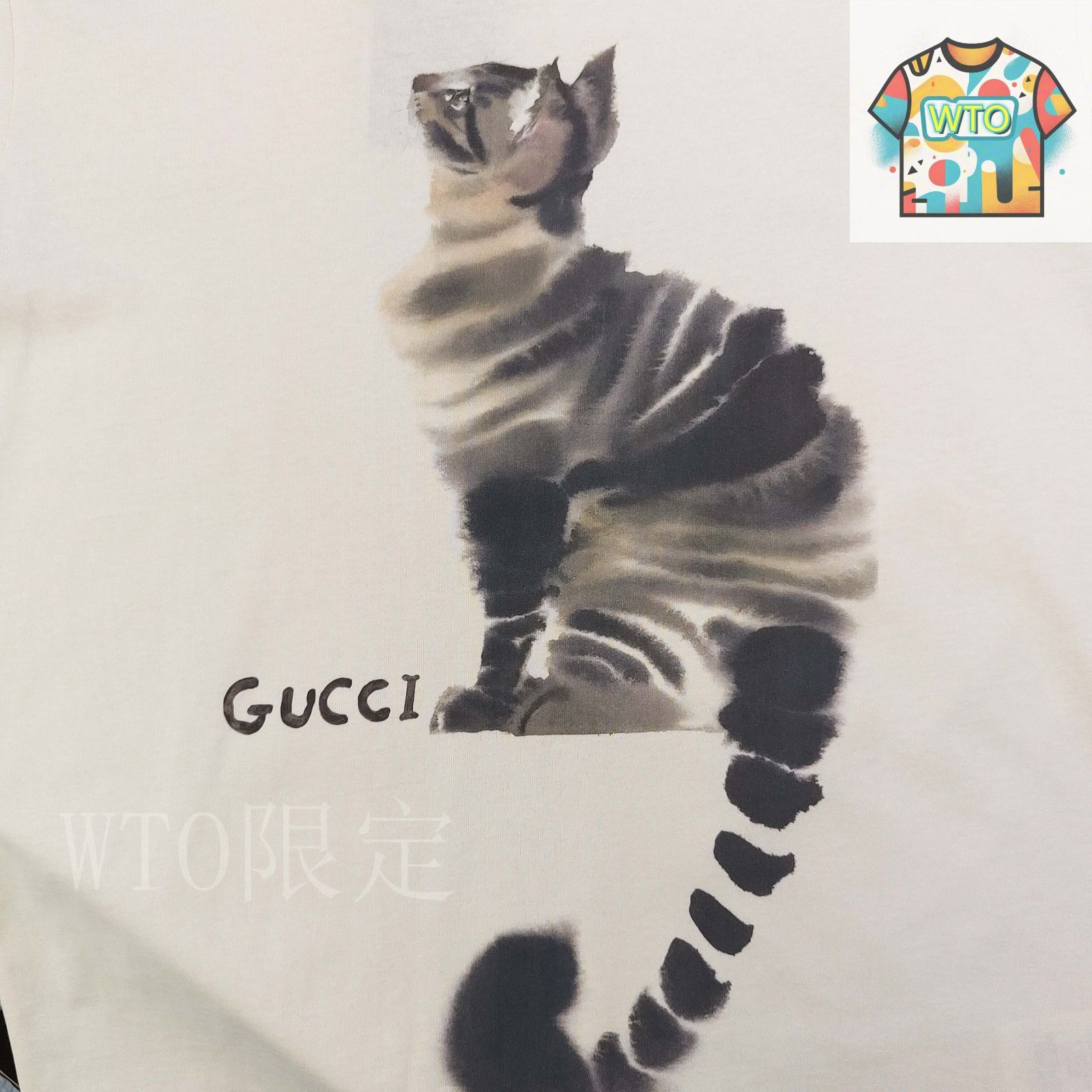 今日WTO】GUCCI 2025 トラ猫柄ロゴ T-NG95 - メルカリ