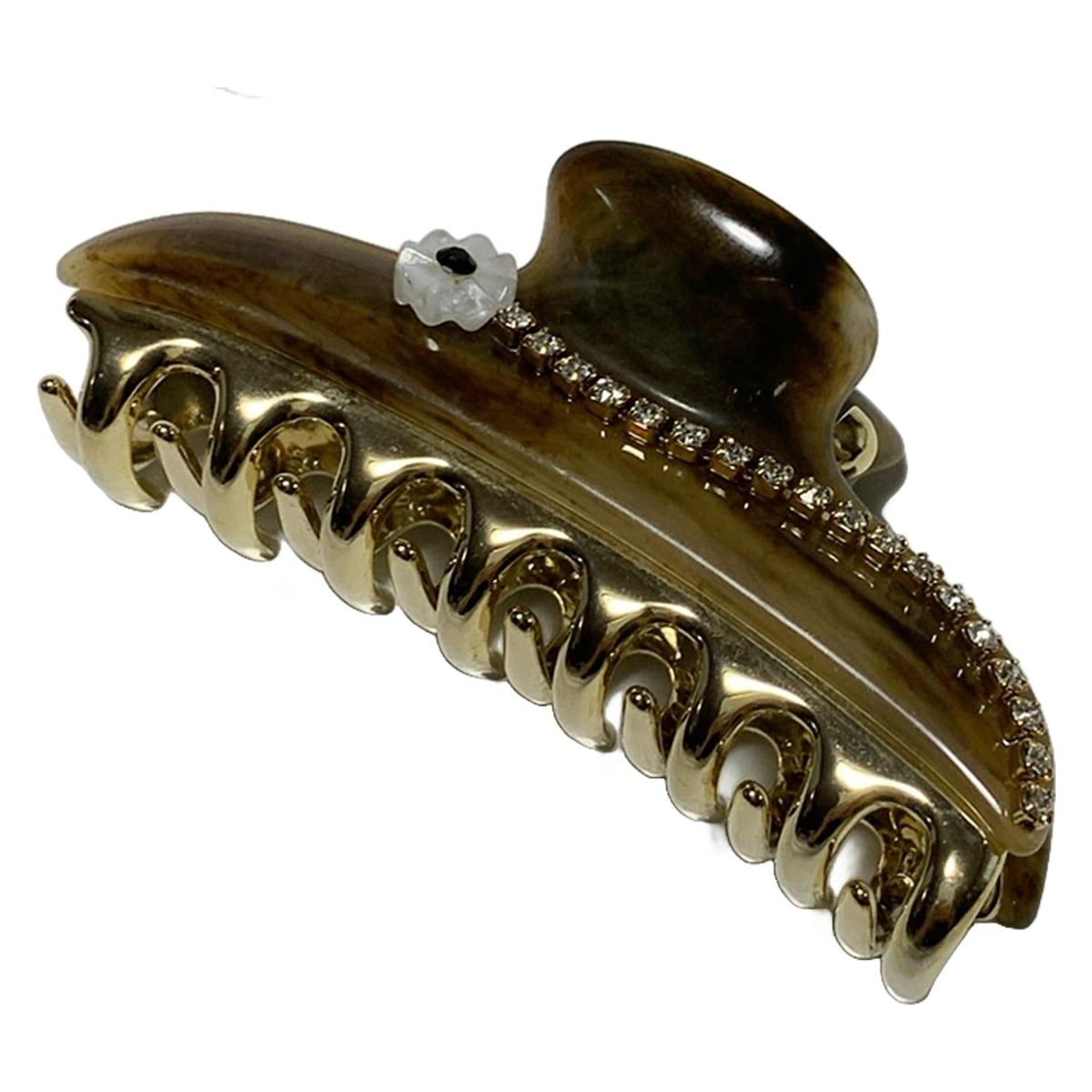 acca アッカ フラワーズバレッタ ブラウン 【公式通販】