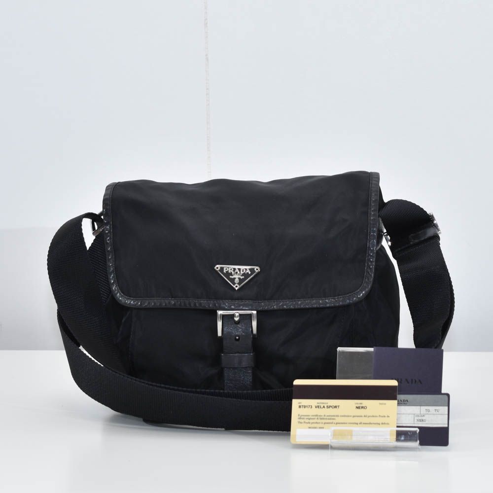 中古USED PRADA ショルダーバッグ ナイロン BT0173 ロゴ 33010 中古USED PRADA ショルダーバッグ ナイロン BT0173 ロゴ 33010