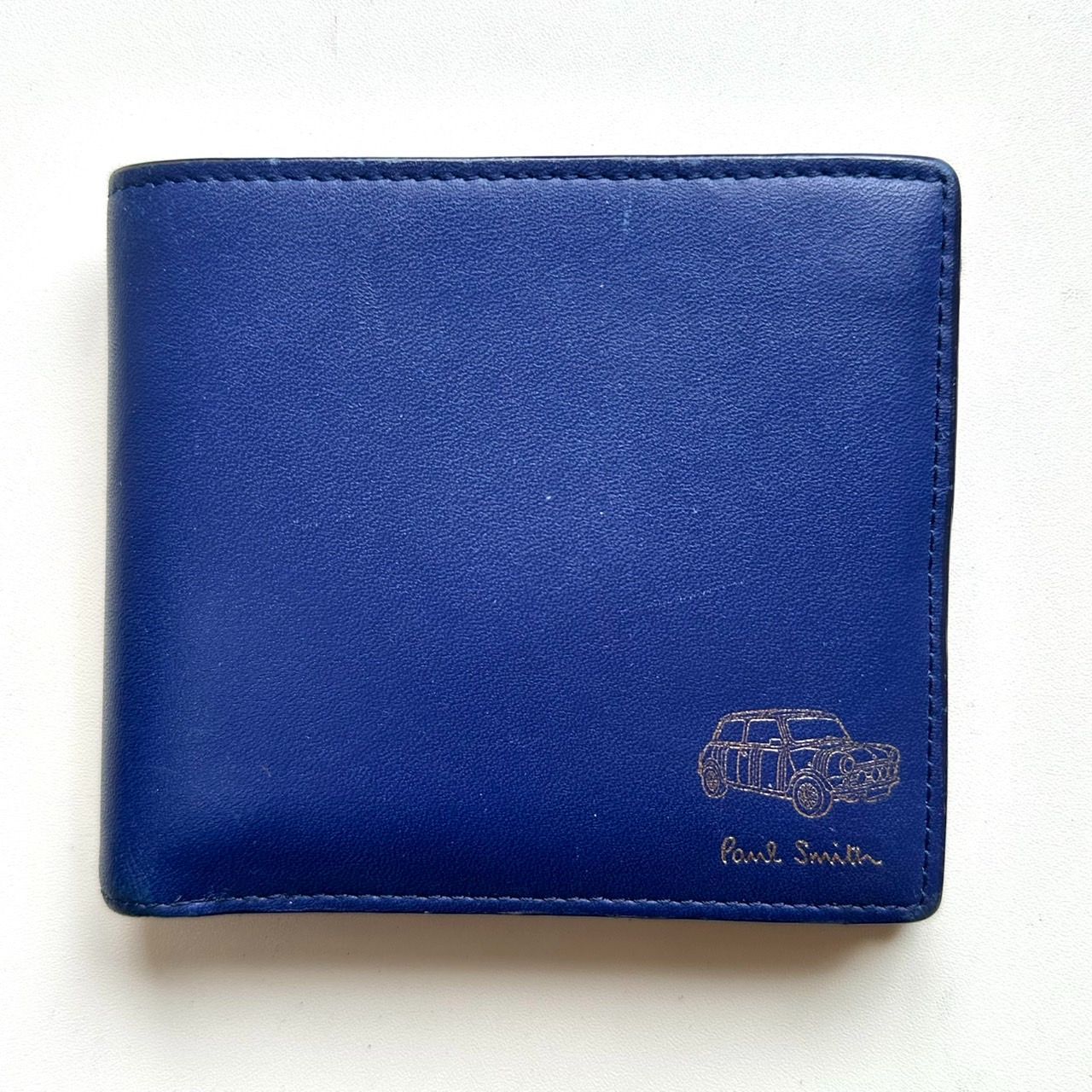 希少✨ポールスミス 二つ折り財布 ミニクーパー MINI ネイビー 車 希少✨ポールスミス 二つ折り財布 ミニクーパー MINI ネイビー