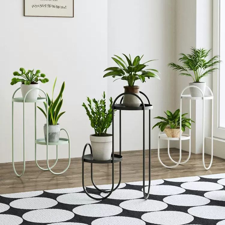おしゃれ フラワースタンド プランタースタンド 室内 ゴールド 北欧 サイドテーブル 花台 飾り台 スリム ラック スリムラック テーブル 置き台 台 玄関 エア・リゾーム フラワースタンド 室内 おしゃれ 花棚 花台 プランター