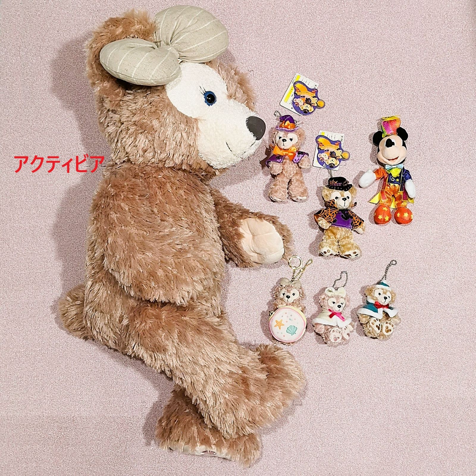 ダッフィー シェリーメイ ミッキーマウス ぬいぐるみ マスコット 7体セット