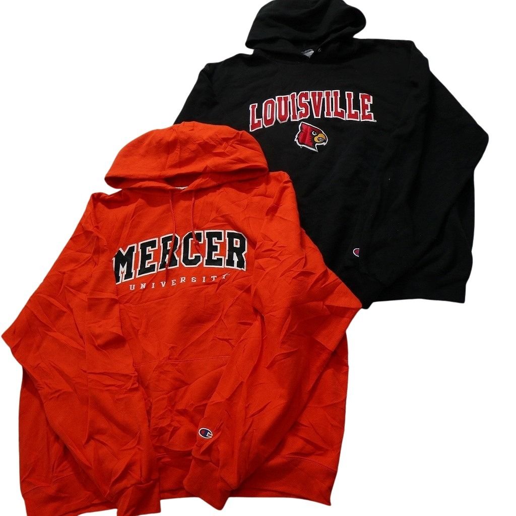 古着卸 まとめ売り チャンピオン Champion スウェット 8枚セット メンズ XL |2XL フルジップ カレッジ風 ルイビル 古着 NC0998