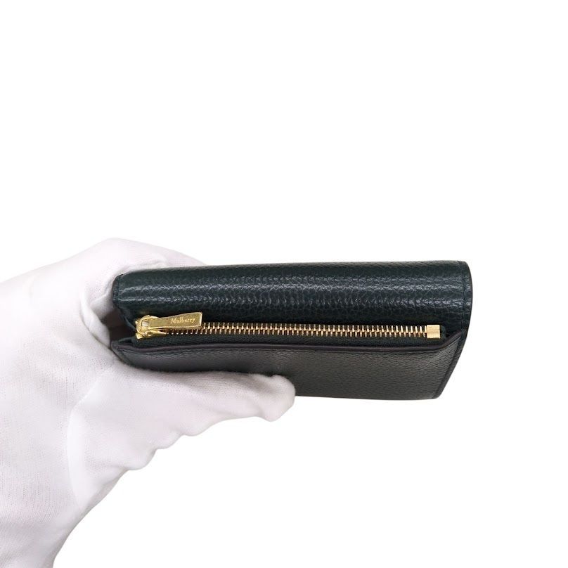 Mulberry ENGLAND 2つ折り財布　未使用品 美品 MULBERRY マルベリー 二つ折り財布 ダークグリーン系