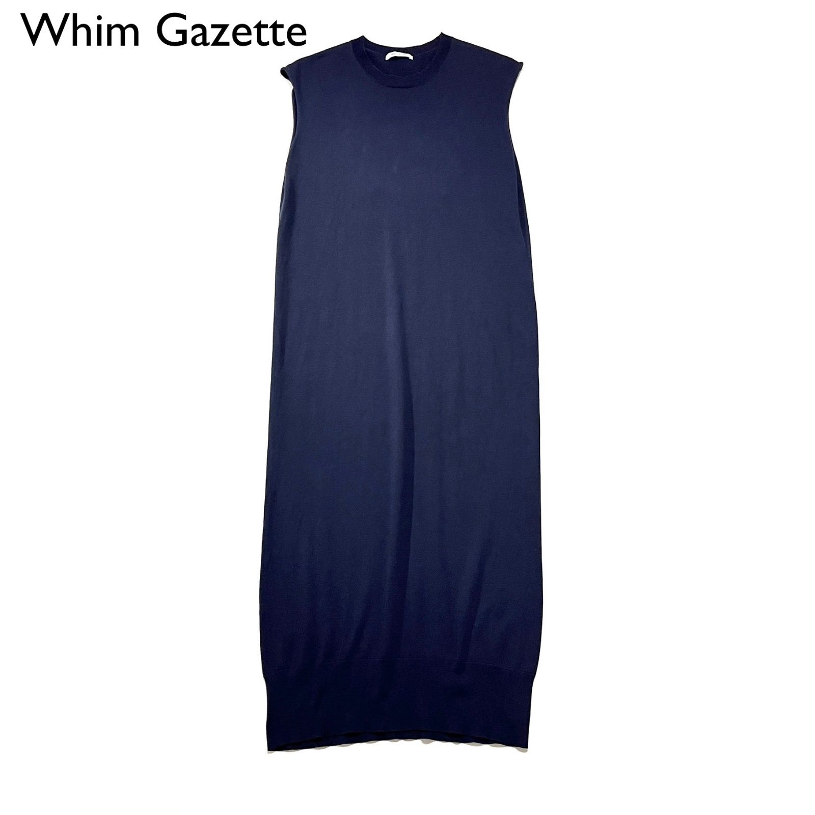 cg09 Whim Gazette ノースリーブコットンニットワンピース ロング 