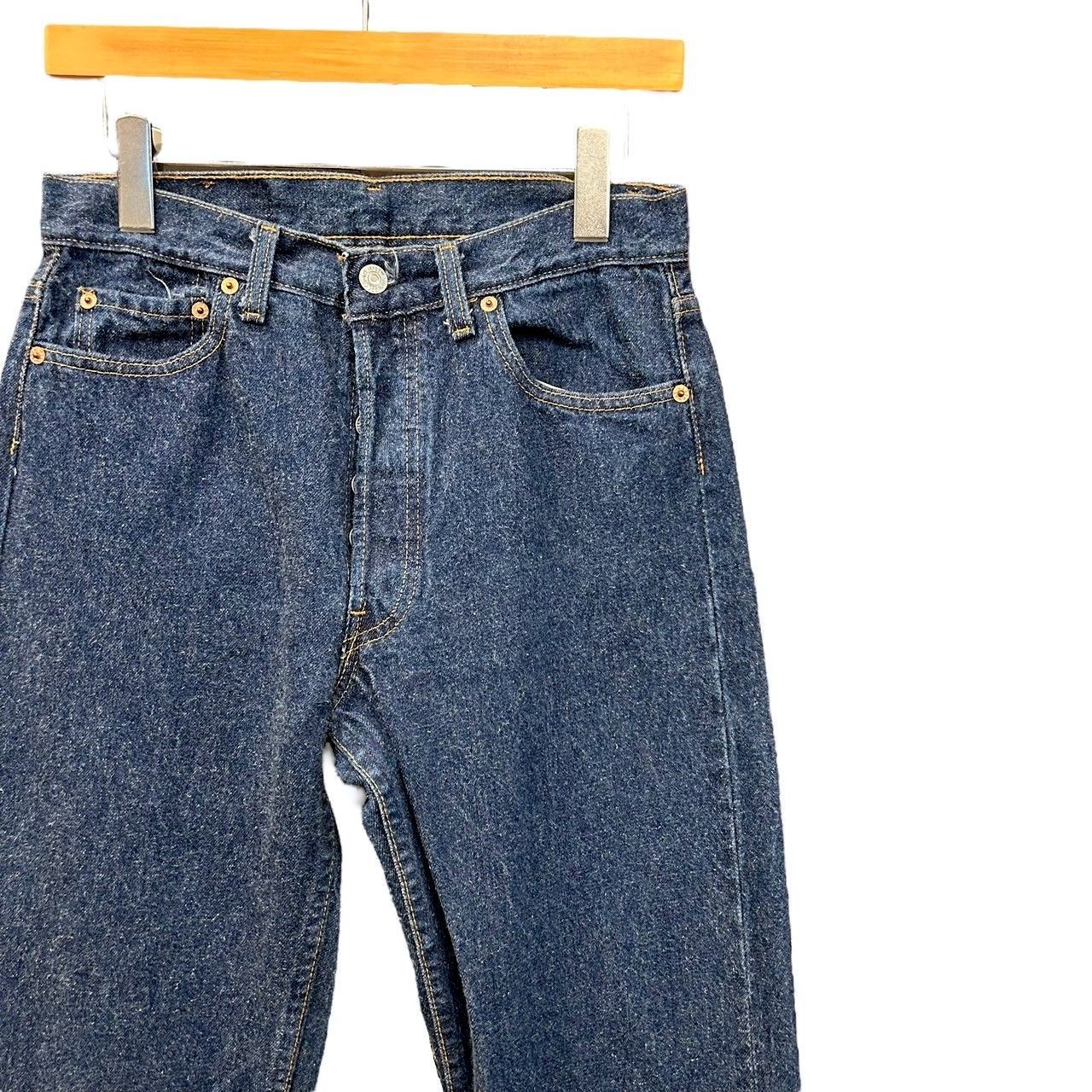 80s ビンテージ リーバイス 501 デニム パンツ ハチマル ジーンズ 古着 古着 80s USA製 Levi\u0027s 501 「66 後期」 黒カン 内股シングル 濃紺