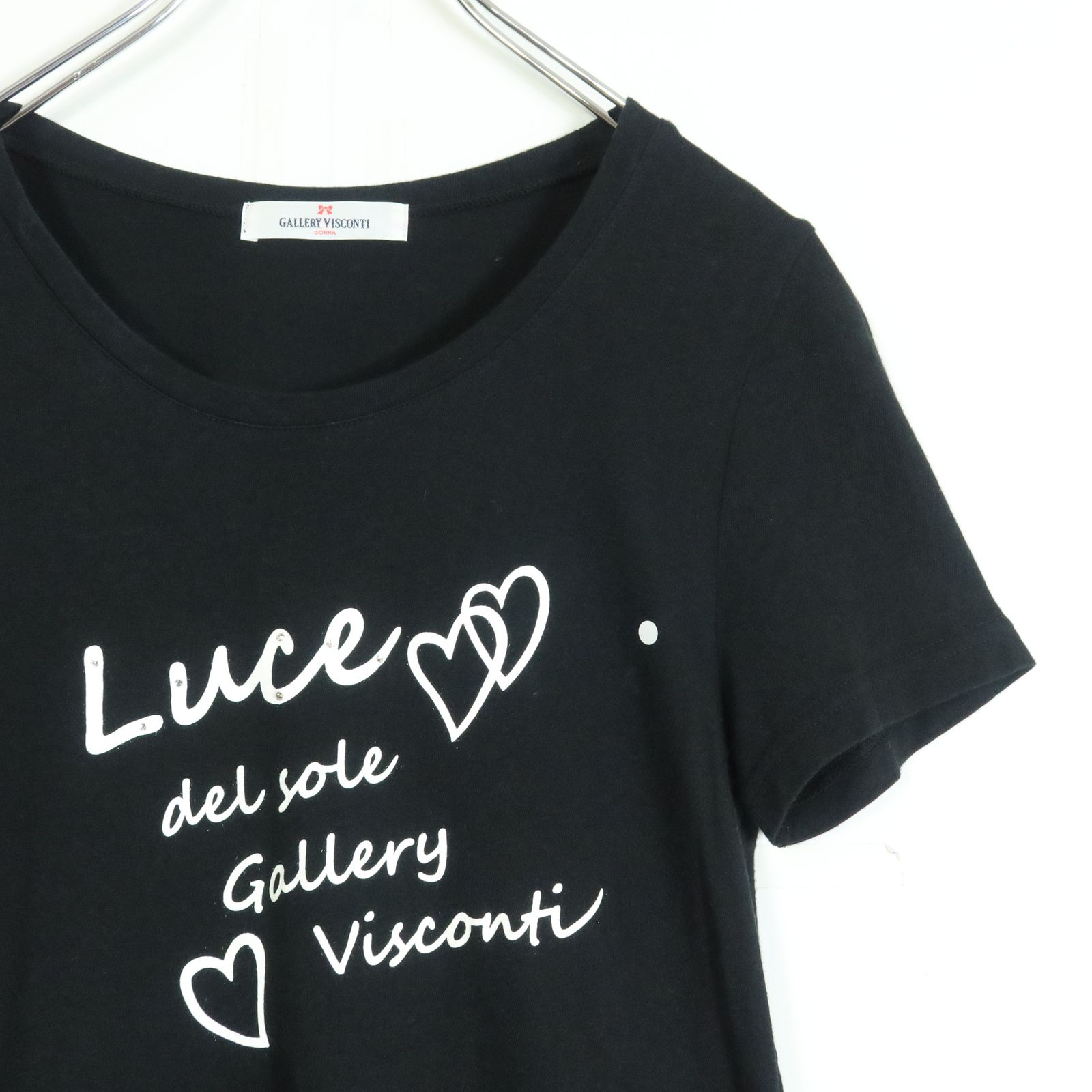 GALLERY VISCONTI - 新品　定価15290円　ギャラリービスコンティ　お袖リボンニットチュニック2掲載 ギャラリービスコンティ チュニック カットソー コットン リボン