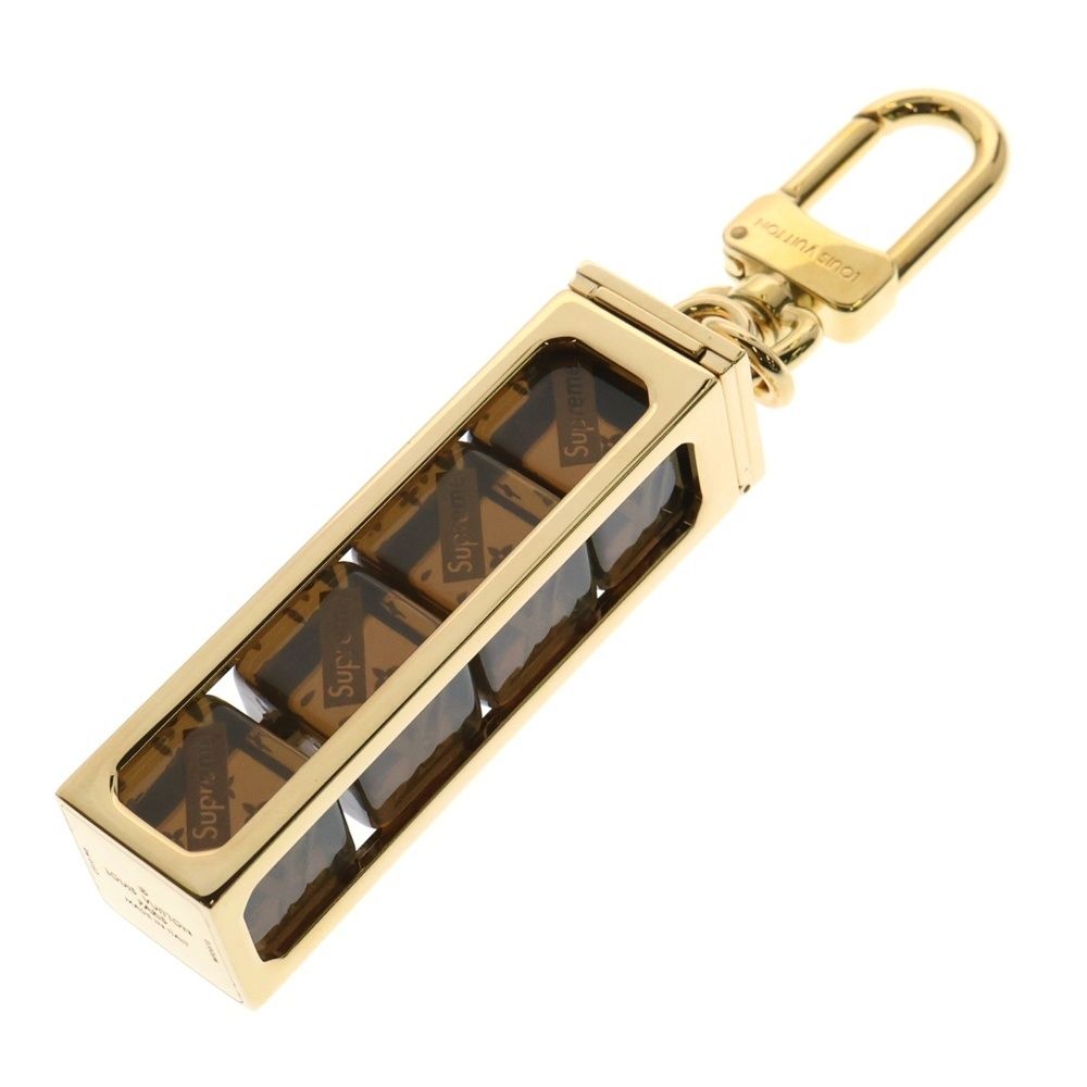 未使用品 Louis vuitton supreme サイコロ キーチェーン ルイヴィトンダイスキーチェーン サイコロ Supremeコラボ 14145 赤/白