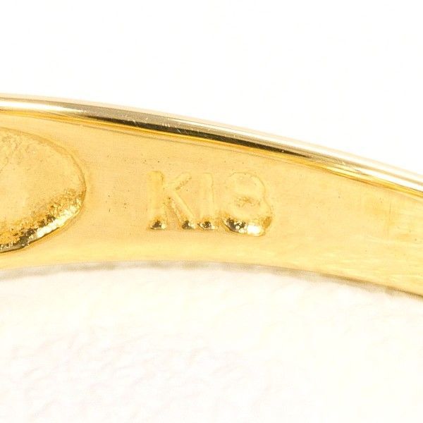 K18YG リング ring 指輪 10.5号 ムーンストーン 総重量約1.9g FORTGASGNV_COM_BR