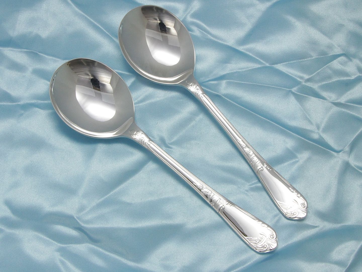 英国製 スープスプーン/ブイヨンスプーン 2本 EPNS A1 シルバー