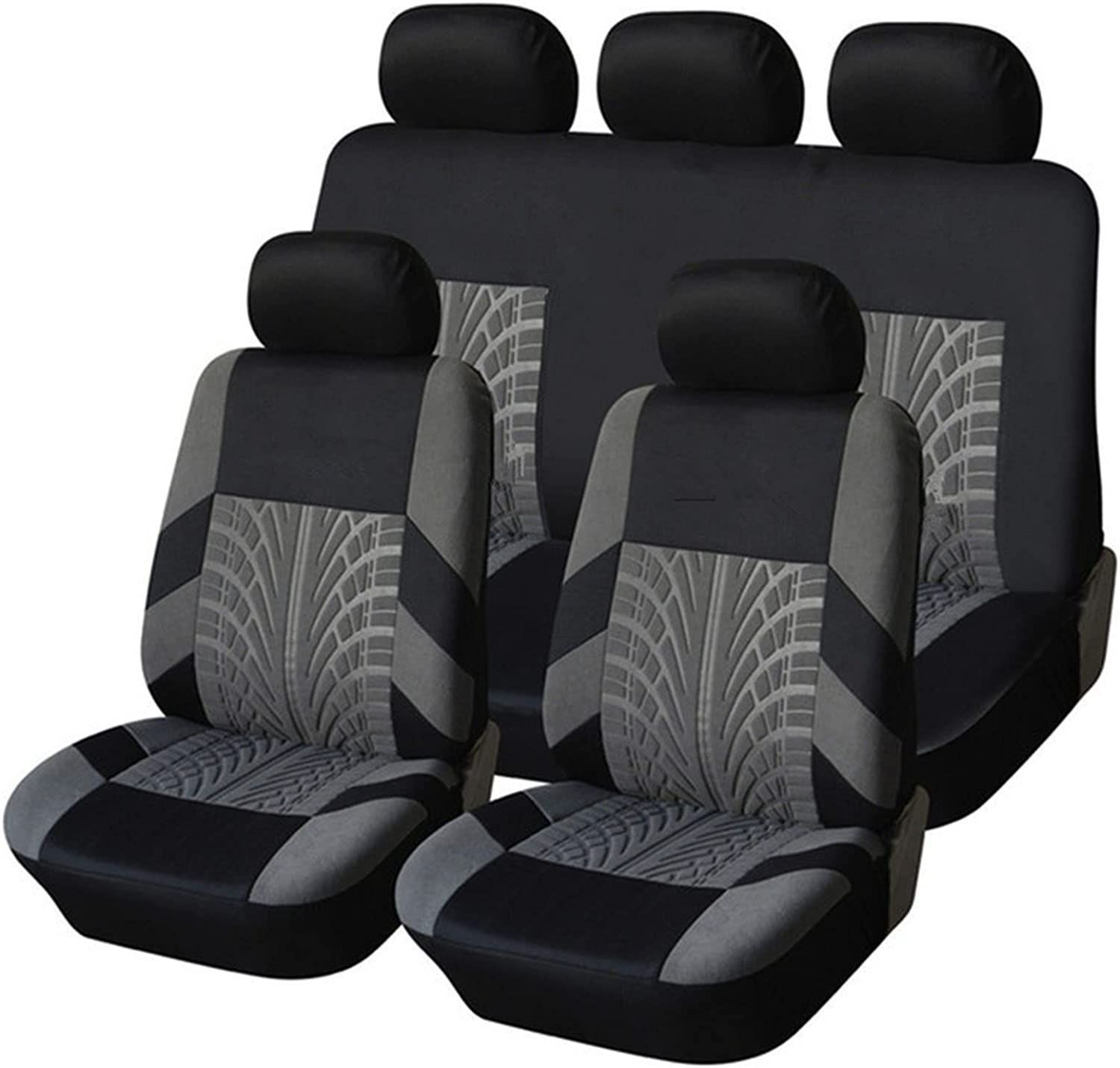 新品 myoseya シートカバー 車用 汎用 カーシート ダークグレー